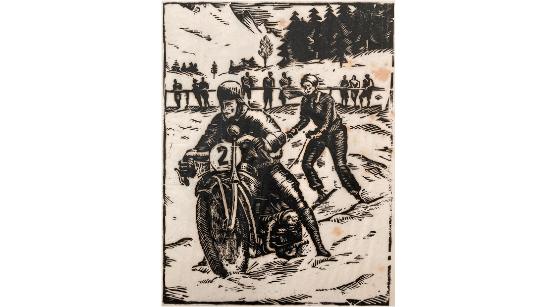 E. A. Weber: Skijöring, 1929